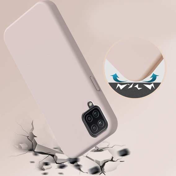 Чехол до Samsung Galaxy A12 / M12 / A12 2021, Silicone Lite, розовый