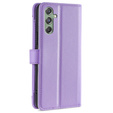 Откидной чехол для Samsung Galaxy M34, Wallet Zipper Pocket, фиолетовый