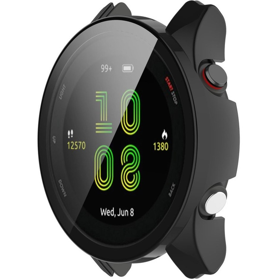 Силіконовий футляр із вбудованим захисним склом до Garmin Forerunner 255, Black