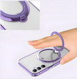 Магнитный чехол для Samsung Galaxy S25, для MagSafe, фиолетовый