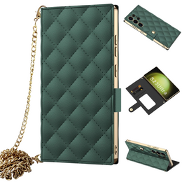 Флип-кейс для Samsung Galaxy S23 Ultra, GKK Mirror Wallet, зеленый