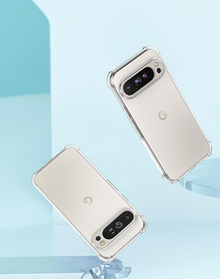 Чехол до Google Pixel 9 Pro XL, Dropproof, прозрачный