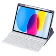 Чохол клавіатура для iPad 11" 2025 A16 (11 gen.) / iPad 10.9" 2022 (10 gen.), Rotary 360° Leather, фіолетовий