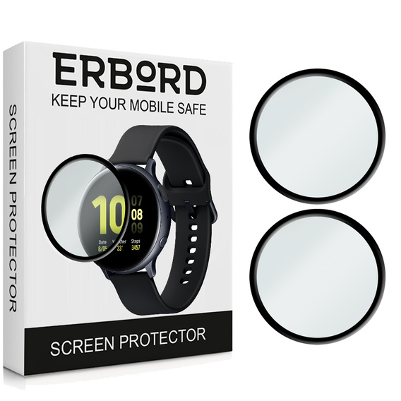 2x Гибридное стекло ERBORD для Samsung Galaxy Watch Active 2 40mm