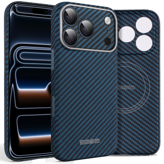 Чохол для MagSafe ERBORD Full Kevlar для iPhone 17 Pro Max