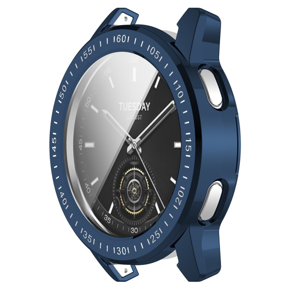 Чехол 2 в 1 с защитой экрана для Xiaomi Redmi Watch 3 Lite / Watch 3 Active, темно-синий