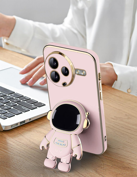 Чoхол до Xiaomi Poco F7 Pro, Astronaut, рожевий