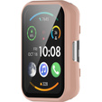 Силиконовый футляр со встроенным защитным стеклом до Huawei Watch Fit 2, Rose Gold