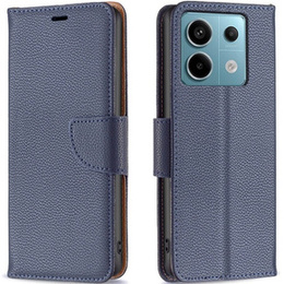 Чехол до Xiaomi Redmi Note 13 Pro 5G, Wallet Litchi Leather, темно-синий