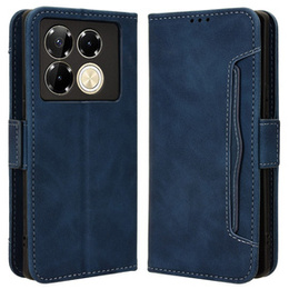 Откидной чехол для Infinix Note 40 Pro Plus, Card Slot, темно-синий