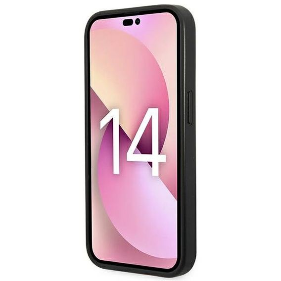 Чехол Karl Lagerfeld до iPhone 14 Pro Max, Saffiano Karl's Head Patch, чёрный