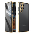 Чохол для Samsung Galaxy S23 Ultra, Magnetic Dual Glass, золотий