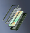Броньований чохол для Samsung Galaxy S24 FE, Dexnor Full Body (Two Frames), зелений