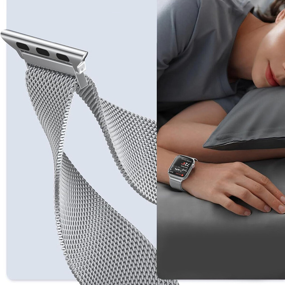 Браслет Milanese для Apple Watch  1/2/3/4/5/6/7/SE (38/40MM) - Silver