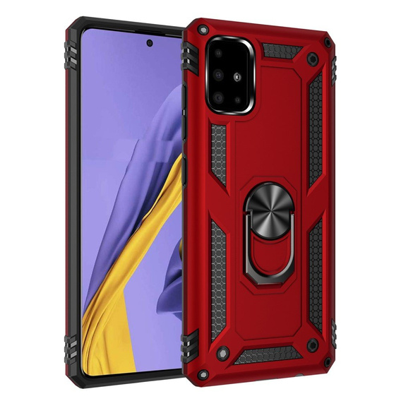 Броньований Чoхол до Samsung Galaxy A51, Nox Case Ring, червоний