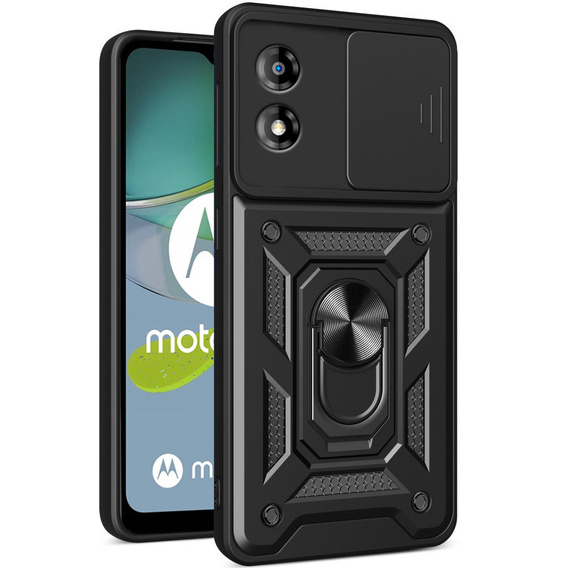 Чохол NOX Camera Slide Motorola Moto E13, CamShield Slide, чорний
