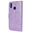 Откидной чехол для Huawei P Smart 2019 / Honor 10 Lite, Glitter Mirror Wallet, фиолетовый