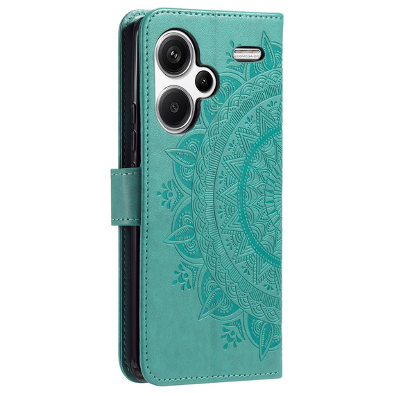 Откидной чехол для Xiaomi Redmi Note 13 Pro+, Mandala, зелёный