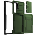 Чохол для Samsung Galaxy S24 Ultra, ERBORD SlideGuard with Card Holder, зелений