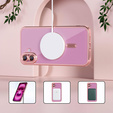 Чехол для iPhone 16 Plus, Electro MagSafe, розовый + стекло для экрана