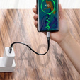 BASEUS Плоский Кабель USB Type-C SC5A/QC3.0 23cm - Black