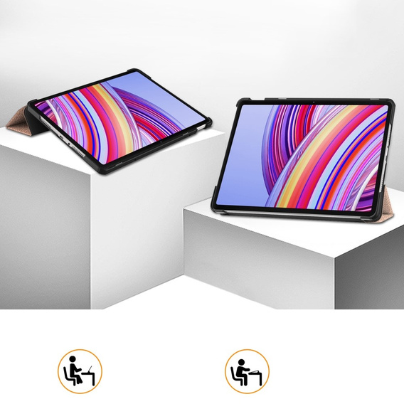 Чехол для Xiaomi Redmi Pad Pro / Xiaomi Poco Pad, Smartcase, розовый rose gold
