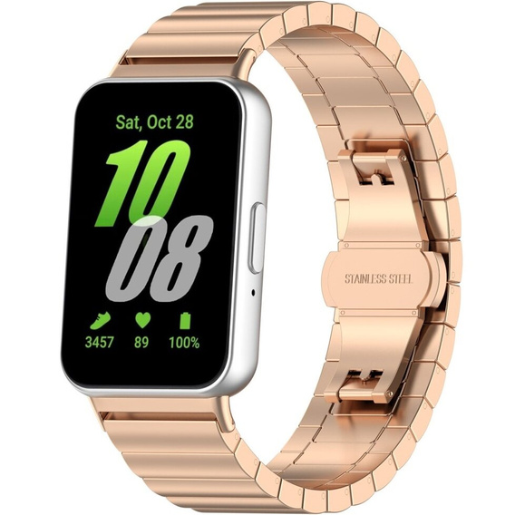 Стальной браслет для Samsung Galaxy Fit 3, розовый