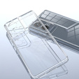 Чехол до Motorola Edge 50 Fusion, Fusion Hybrid, прозрачный