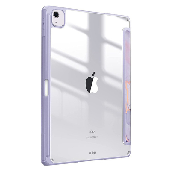 Чехол для Apple iPad Air 11" 6 gen. 2024, Smartcase Hybrid, с местом для стилуса, Marble фиолетовый
