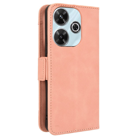 Откидной чехол для Xiaomi Redmi 13, Card Slot, розовый