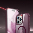 Магнітний чохол Magsafe для iPhone 15 Pro Max, бордовий