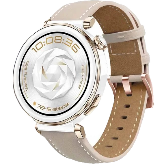 Кожаный ремешок для Samsung Galaxy Watch 42mm - Beige
