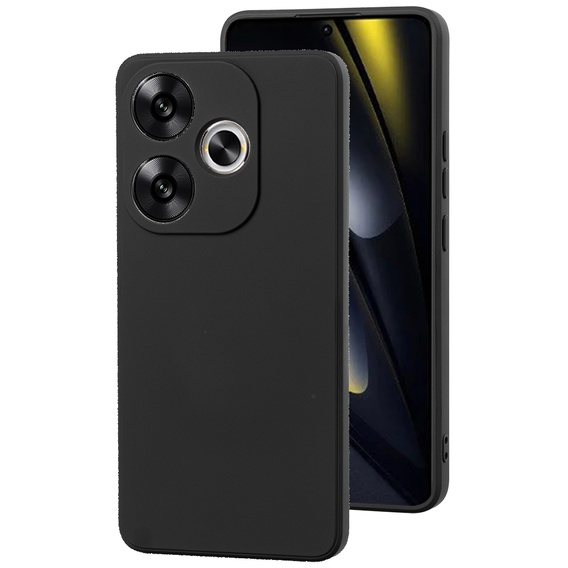 Чехол до Xiaomi Poco F6, Silicone Lite, чёрный