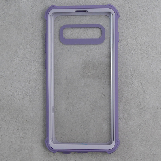 Чехол до Samsung Galaxy S10 Plus, Dexnor Full Body Rugged, прозрачный / фиолетовый