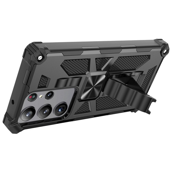 Чoхол до Samsung Galaxy S23 Ultra, Armor Kickstand, чорний