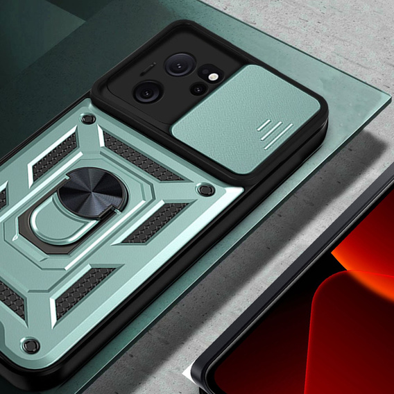 Чехол NOX Camera Slide Xiaomi 13T / 13T Pro, CamShield Slide, зелёный