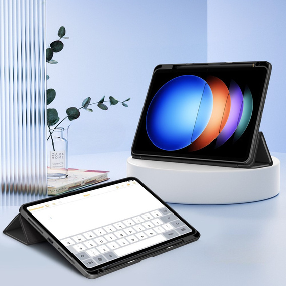 Чехол для Xiaomi Pad 6S Pro 12.4, Smartcase Hybrid, с местом для стилуса, чёрный