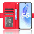 Футляр з клапаном для Honor 90 Lite 5G, Card Slot, червоний