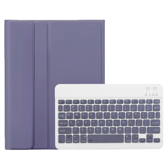 Чохол + клавіатура Apple iPad Air 11" 6 gen. 2024, Leather Pen Slot, фіолетовий