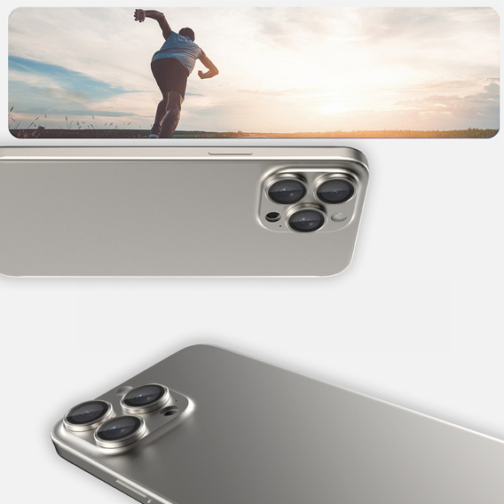 2x загартоване скло ERBORD OPTIK Pro для камери iPhone 16 Pro/16 Pro Max / 15 Pro/15 Pro Max/14 Pro/14 Pro Max, титан