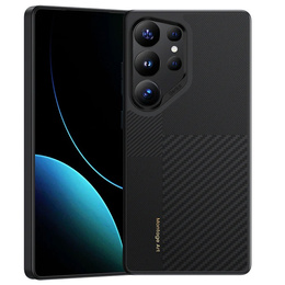 Кевларовий чохол BENKS для Samsung Galaxy S25 Ultra, для MagSafe, Carbon Fiber, чорний