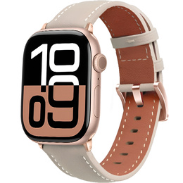 Кожаный ремешок для Apple Watch 1/2/3/4/5/6/7/8/SE/Ultra 42/44/45/49 мм, розовый