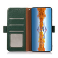 Чехол KHAZNEH RFID для Samsung Galaxy S23 Ultra, текстура личи, зелёный
