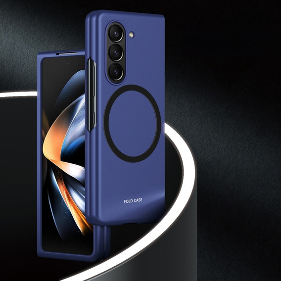 Чехол Skin-touch для Samsung Galaxy Z Fold5 5G, MagSafe, синий