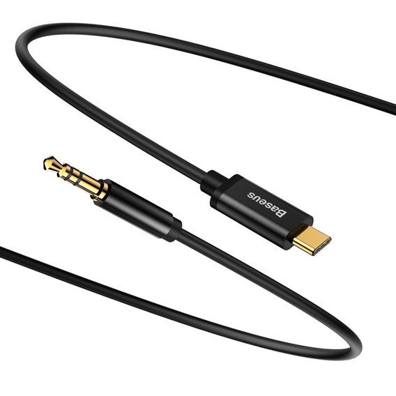 BASEUS Yiven M30 Кабель Minijack 3.5mm Aux 0.5m - Silver/Black
