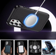 Чохол з рамкою для Samsung Galaxy S22 Ultra, для MagSafe, чорний