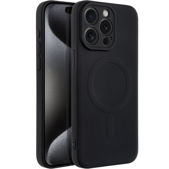 ERBORD Силіконовий чохол для iPhone 15 Pro Max, чорний