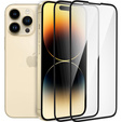2x Гибридное керамическое стекло ERBORD для iPhone 16E / 14 / 13 / 13 Pro