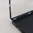 Чехол для Xiaomi Redmi Note 12 Pro 5G, ERBORD Glass Armor Leather, чёрный
