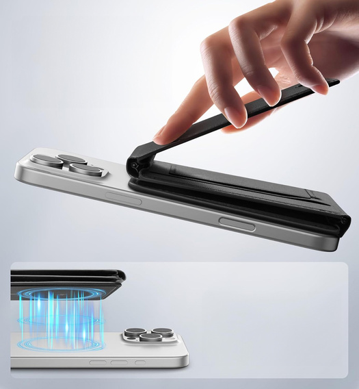 Магнитный кошелек с подставкой и функцией NFC SURITCH для iPhone 16 Pro